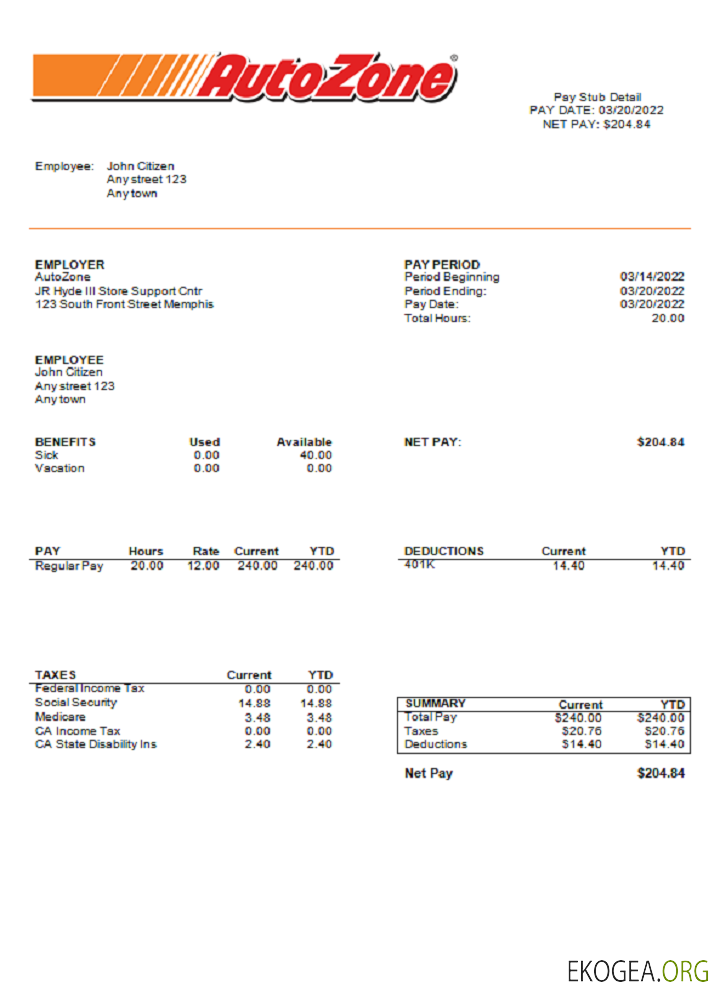 Entreprise de vente au détail d'automobiles USA Auto Zone